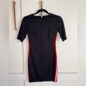 Elegant Black and Red Dress